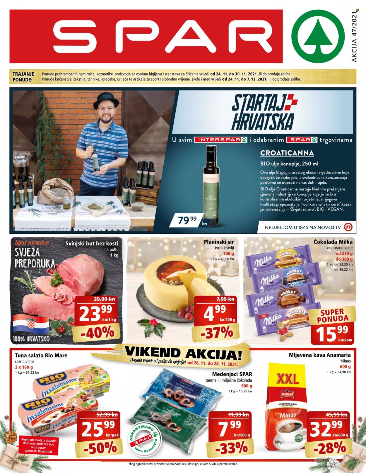 SPAR katalog - 24.11.2021. - 30.11.2021. Stranica 1