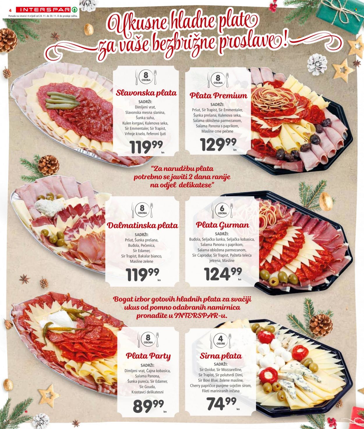 INTERSPAR katalog - 24.11.2021. - 30.11.2021. Stranica 4