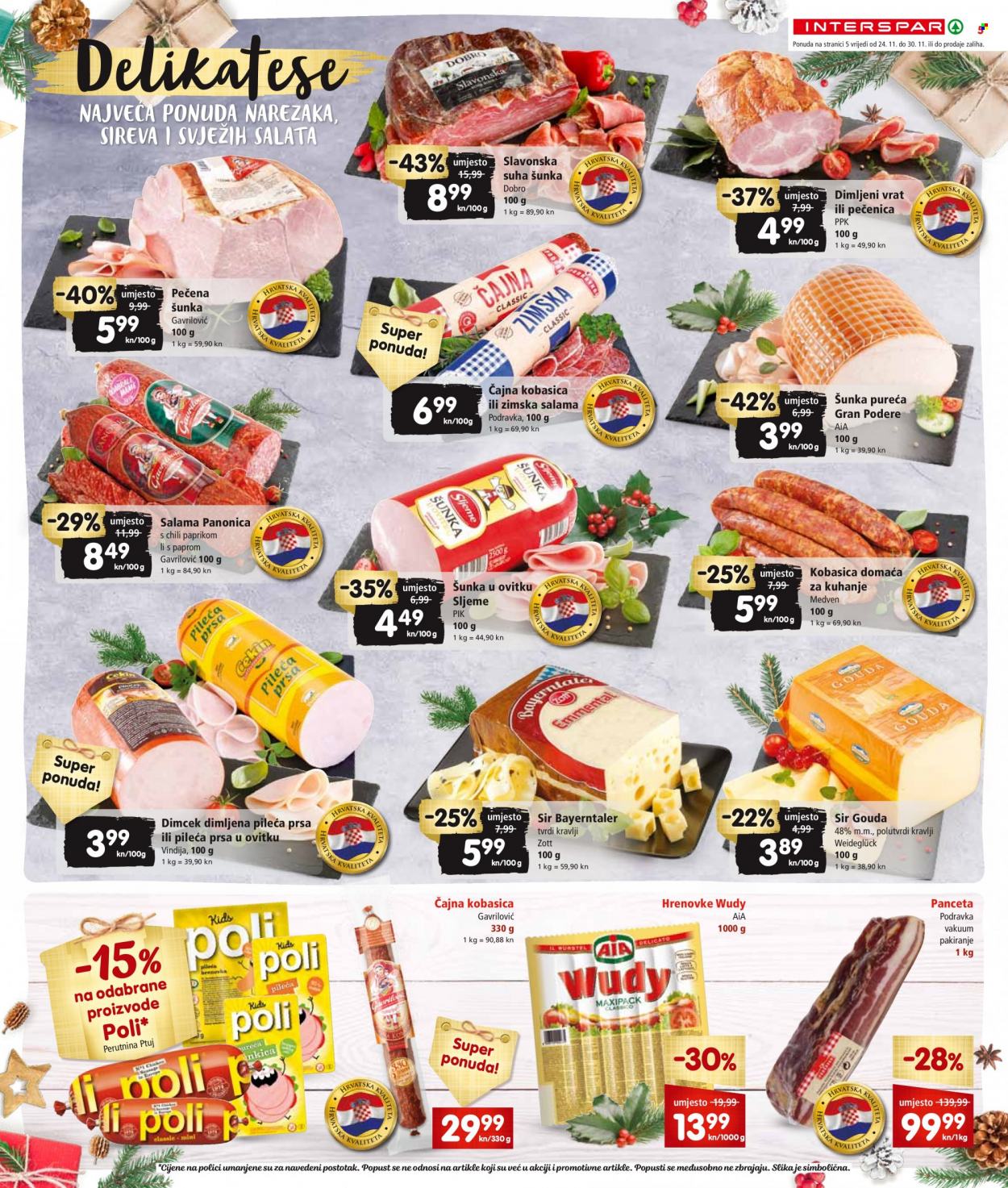 INTERSPAR katalog - 24.11.2021. - 30.11.2021. Stranica 5