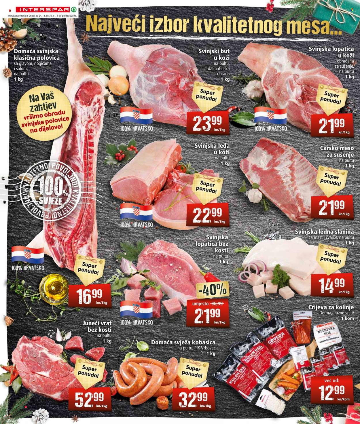 INTERSPAR katalog - 24.11.2021. - 30.11.2021. Stranica 6