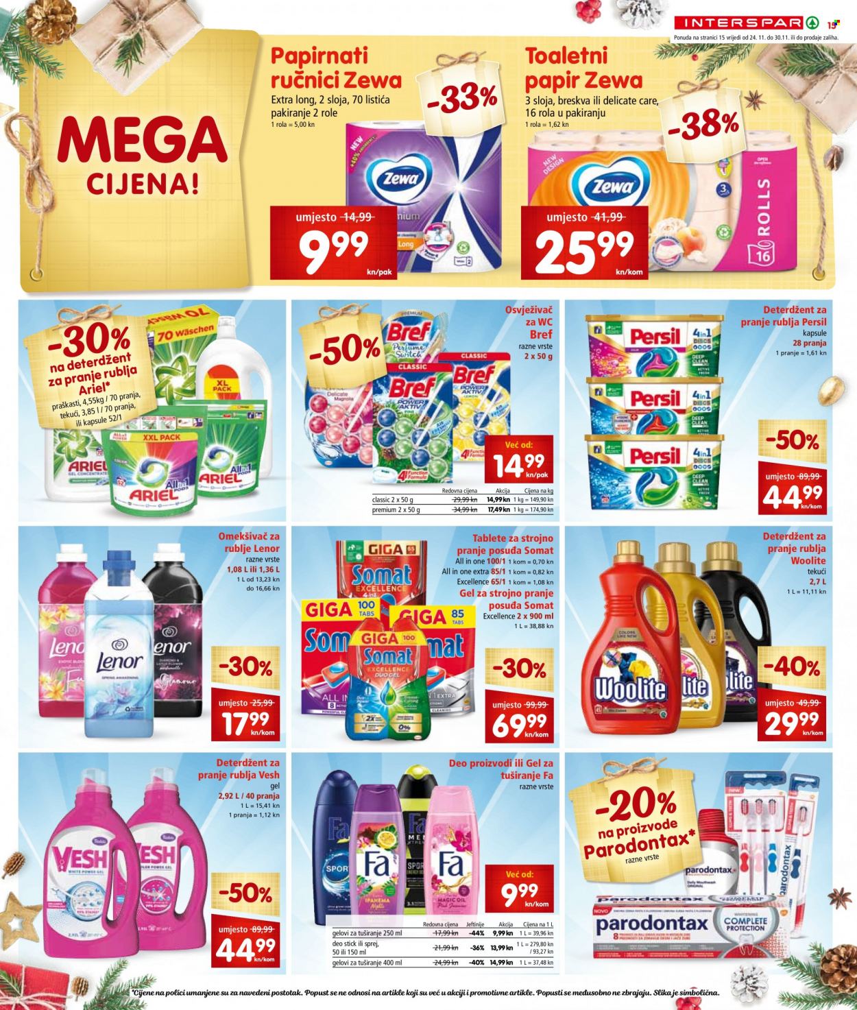 INTERSPAR katalog - 24.11.2021. - 30.11.2021. Stranica 15