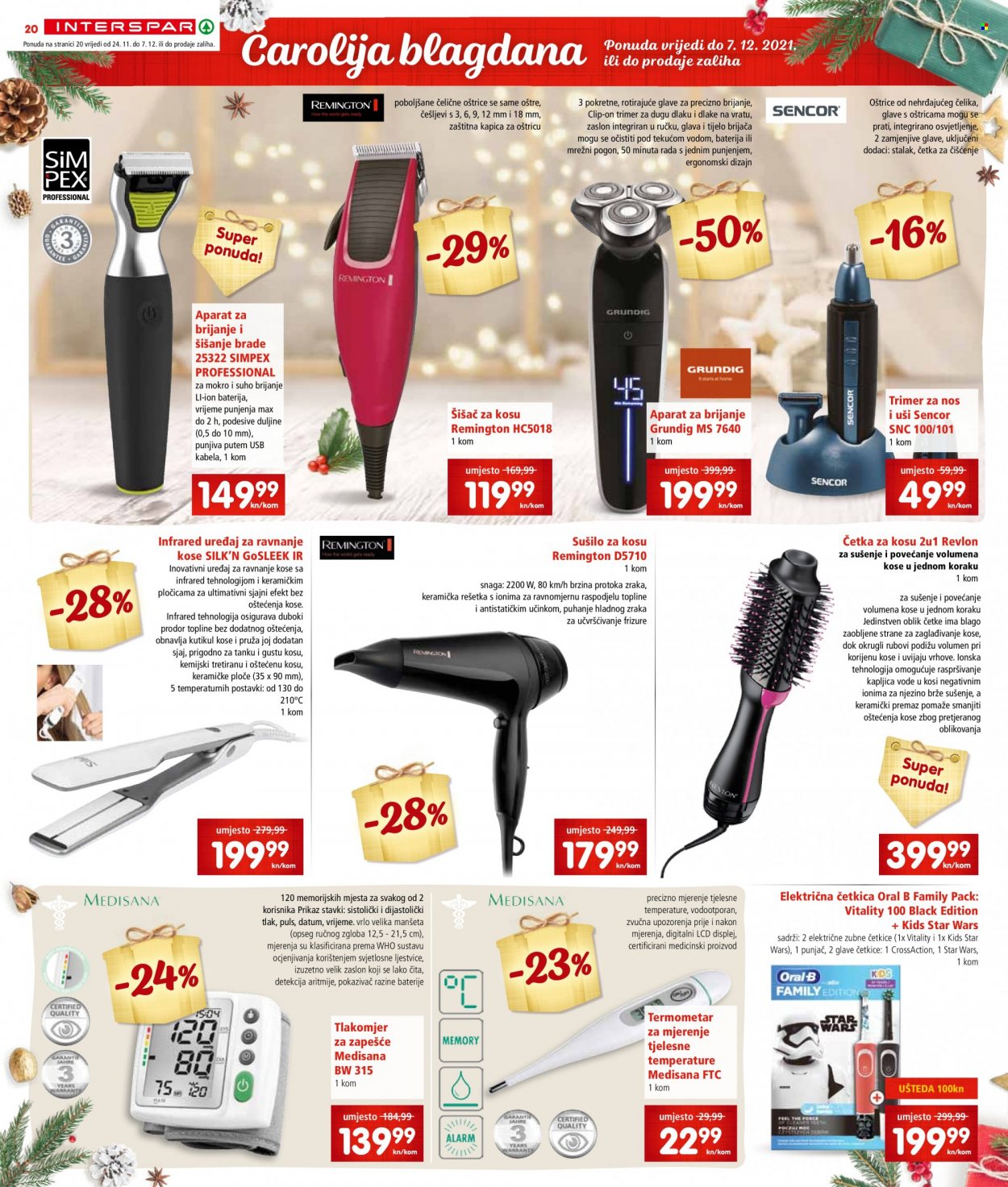 INTERSPAR katalog - 24.11.2021. - 30.11.2021. Stranica 20