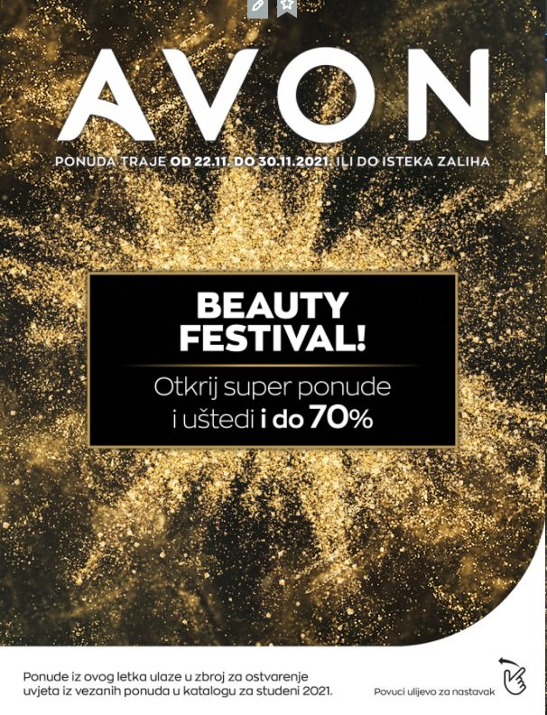 Avon katalog - 22.11.2021. - 30.11.2021. Stranica 1