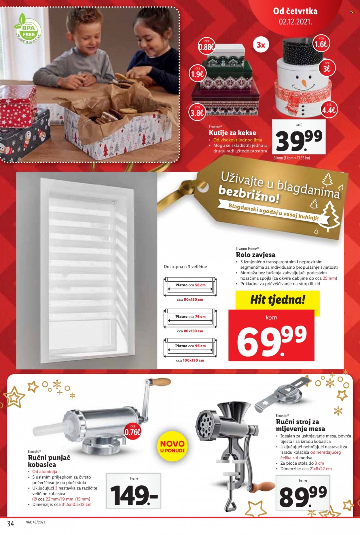 Lidl katalog - 29.11.2021. - 05.12.2021. Stranica 34