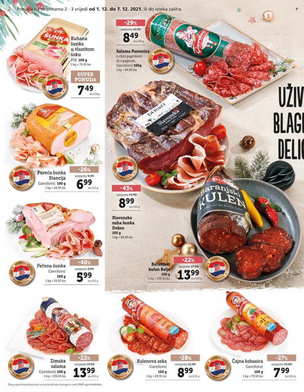 SPAR katalog - 01.12.2021. - 07.12.2021. Stranica 2