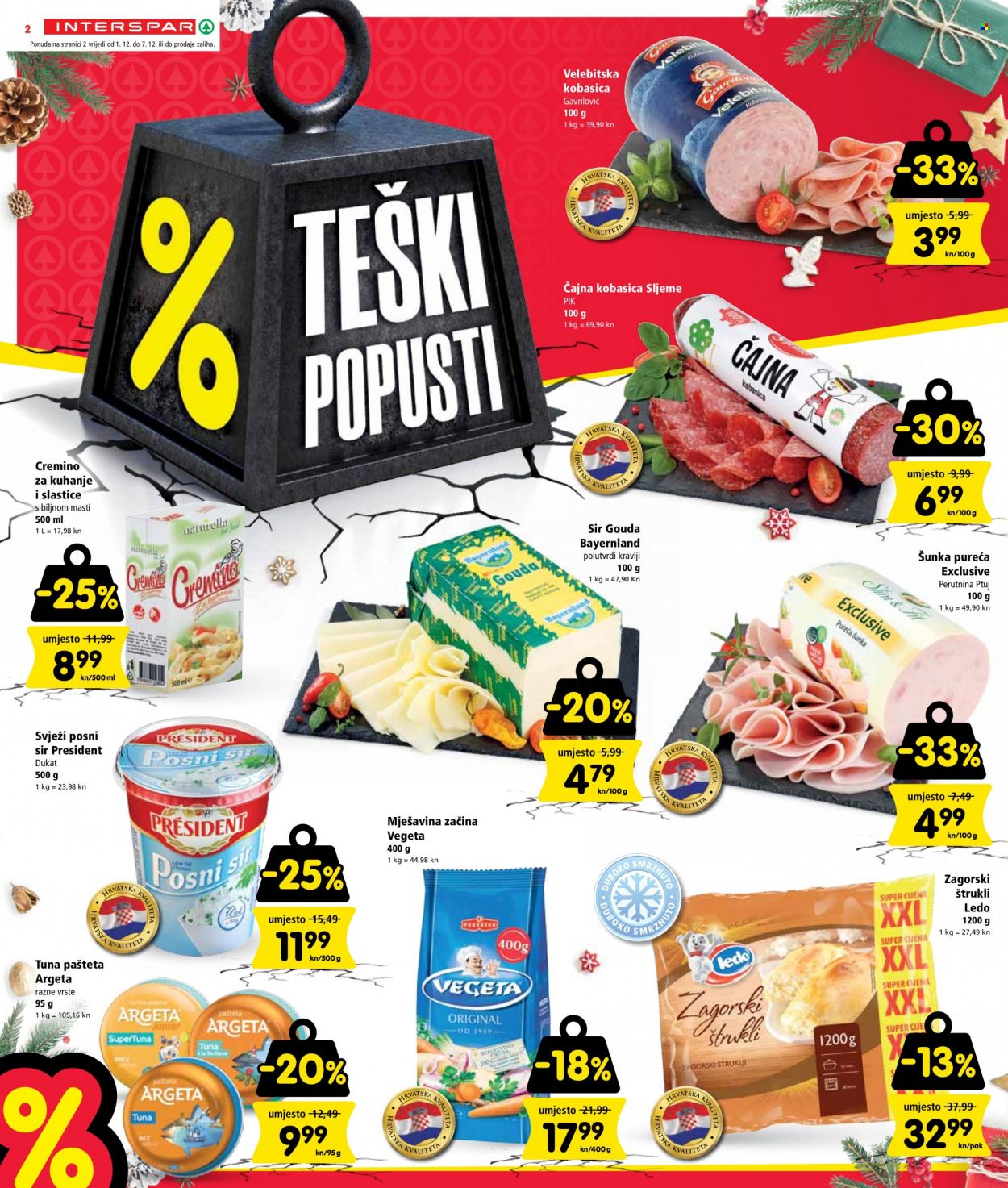 INTERSPAR katalog - 01.12.2021. - 07.12.2021. Stranica 2