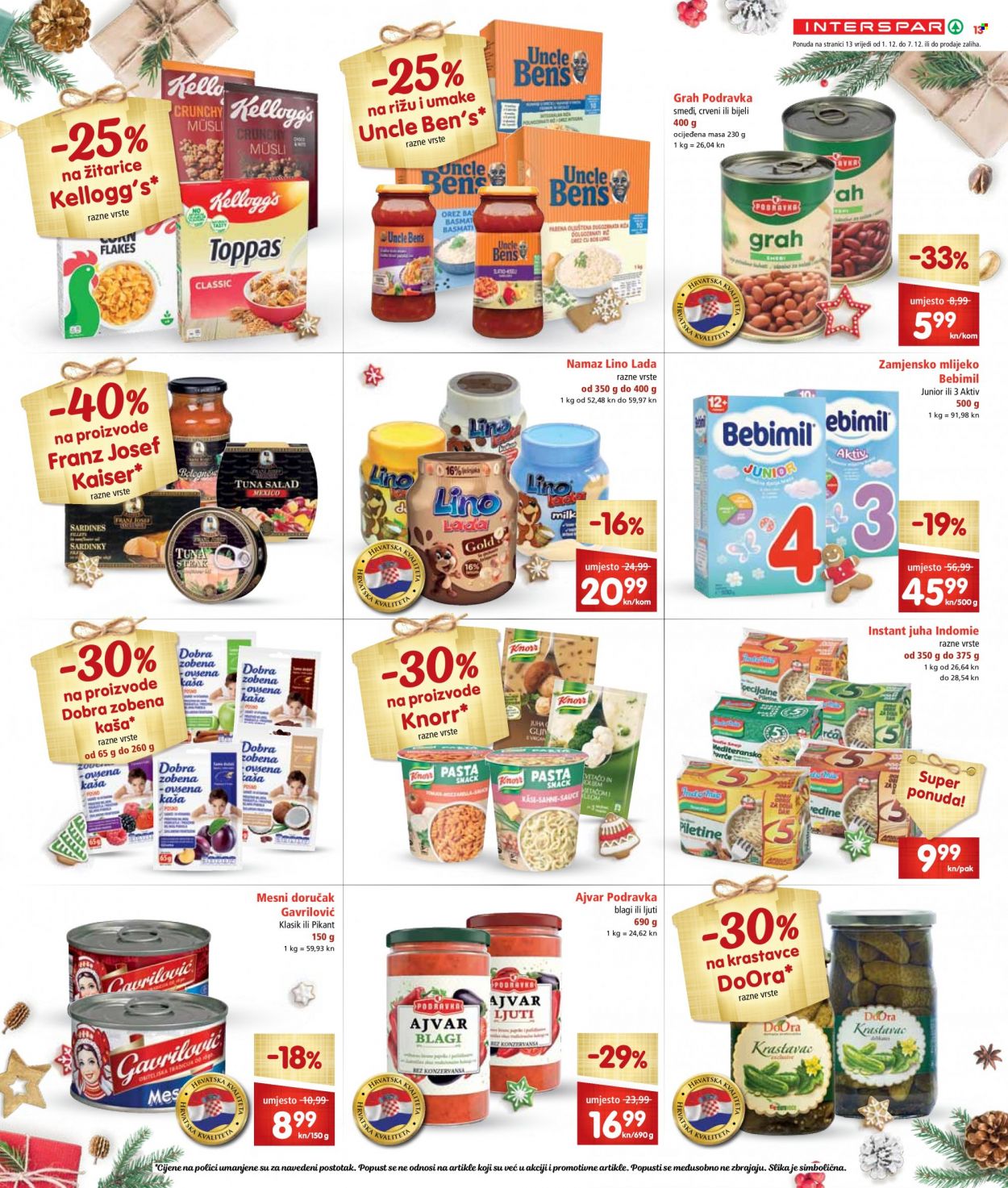 INTERSPAR katalog - 01.12.2021. - 07.12.2021. Stranica 13