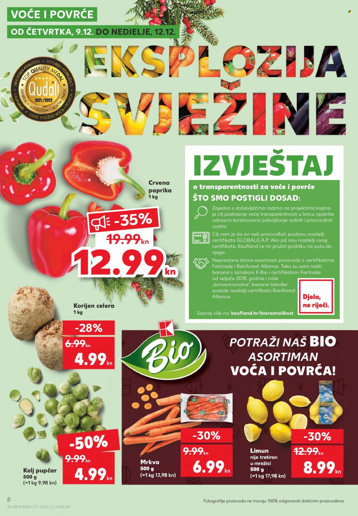 Kaufland katalog - 09.12.2021. - 15.12.2021. Stranica 8