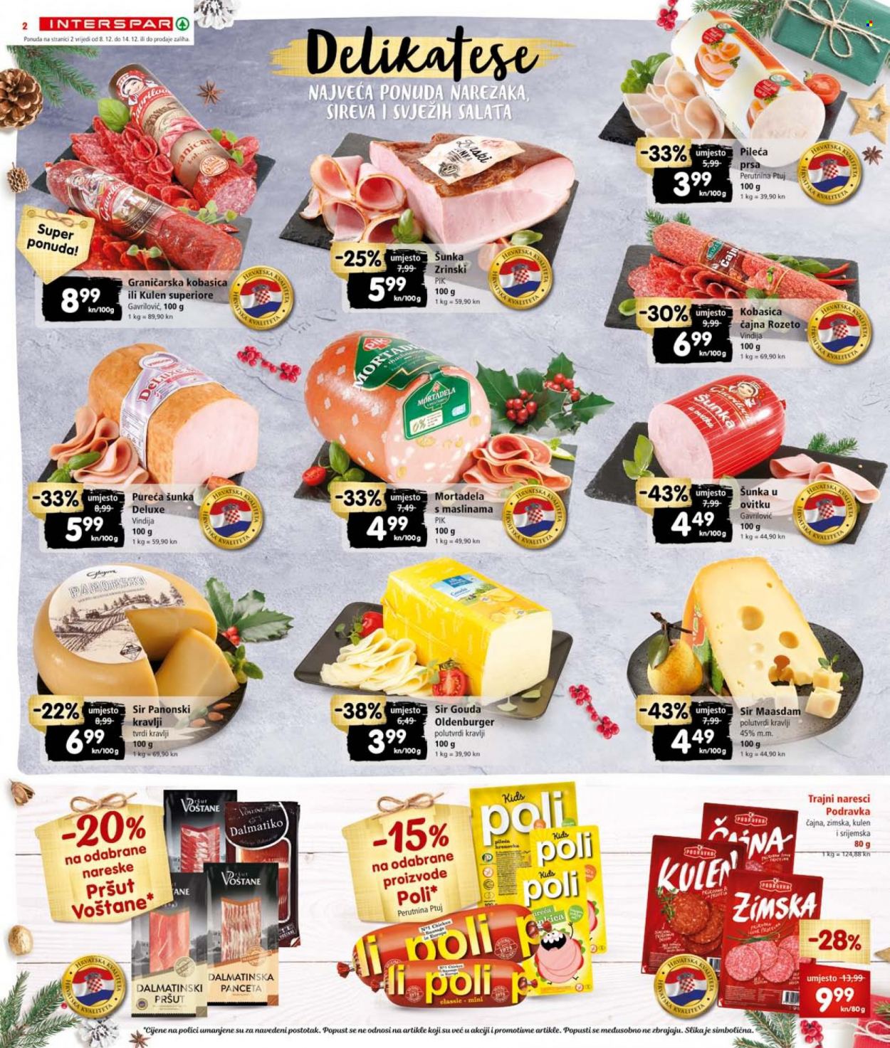 INTERSPAR katalog - 08.12.2021. - 14.12.2021. Stranica 2