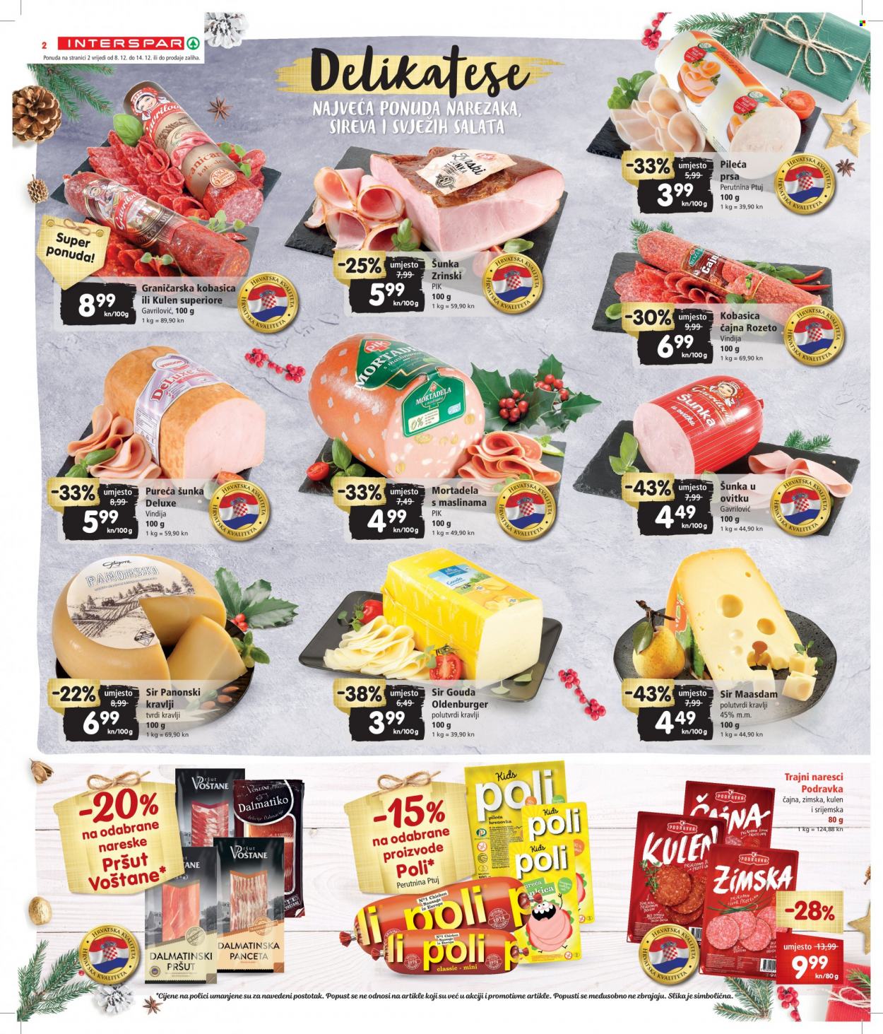 INTERSPAR katalog - 08.12.2021. - 14.12.2021. Stranica 2