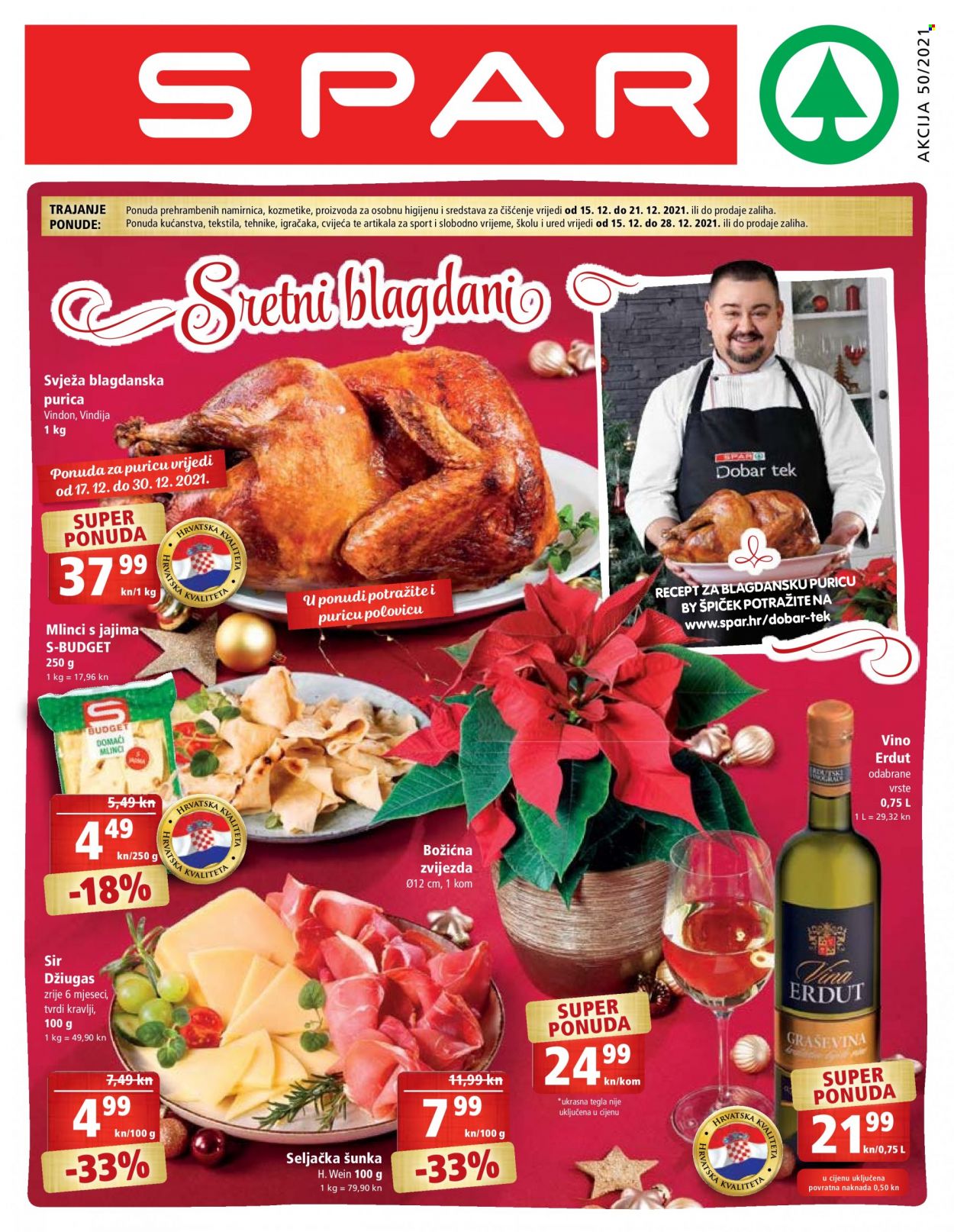 SPAR katalog - 15.12.2021. - 21.12.2021. Stranica 1