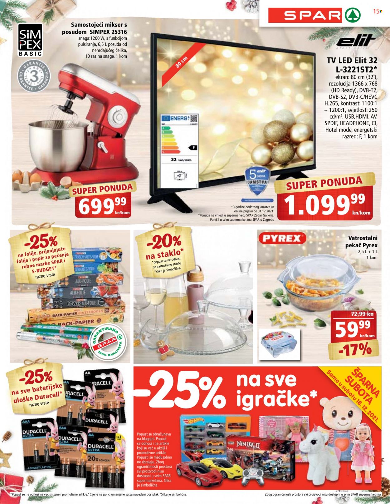 SPAR katalog - 15.12.2021. - 21.12.2021. Stranica 15