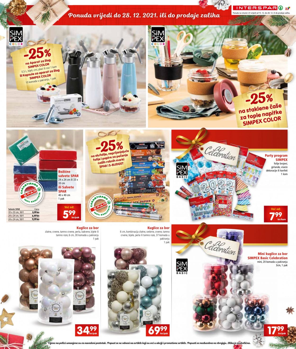 INTERSPAR katalog - 15.12.2021. - 21.12.2021. Stranica 23
