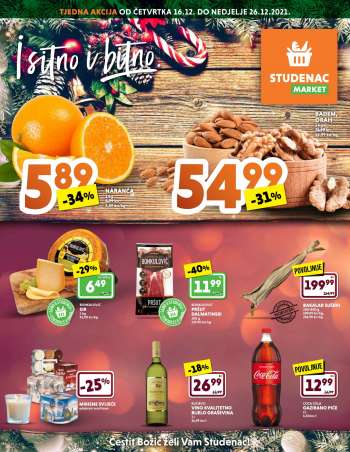 Studenac katalog - 16.12.2021. - 26.12.2021.