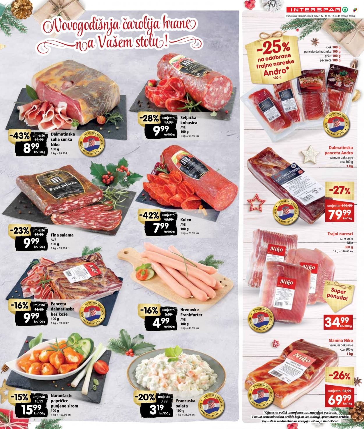 INTERSPAR katalog - 22.12.2021. - 28.12.2021. Stranica 5
