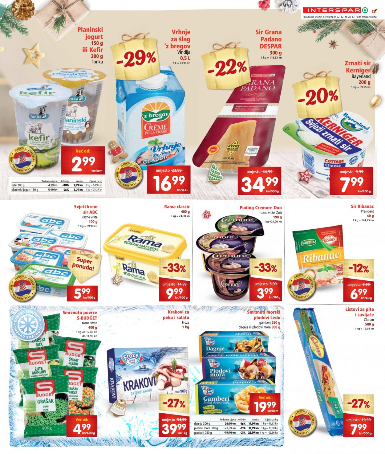 INTERSPAR katalog - 22.12.2021. - 28.12.2021. Stranica 13