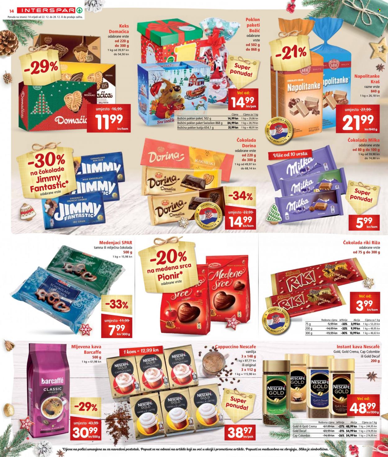 INTERSPAR katalog - 22.12.2021. - 28.12.2021. Stranica 14