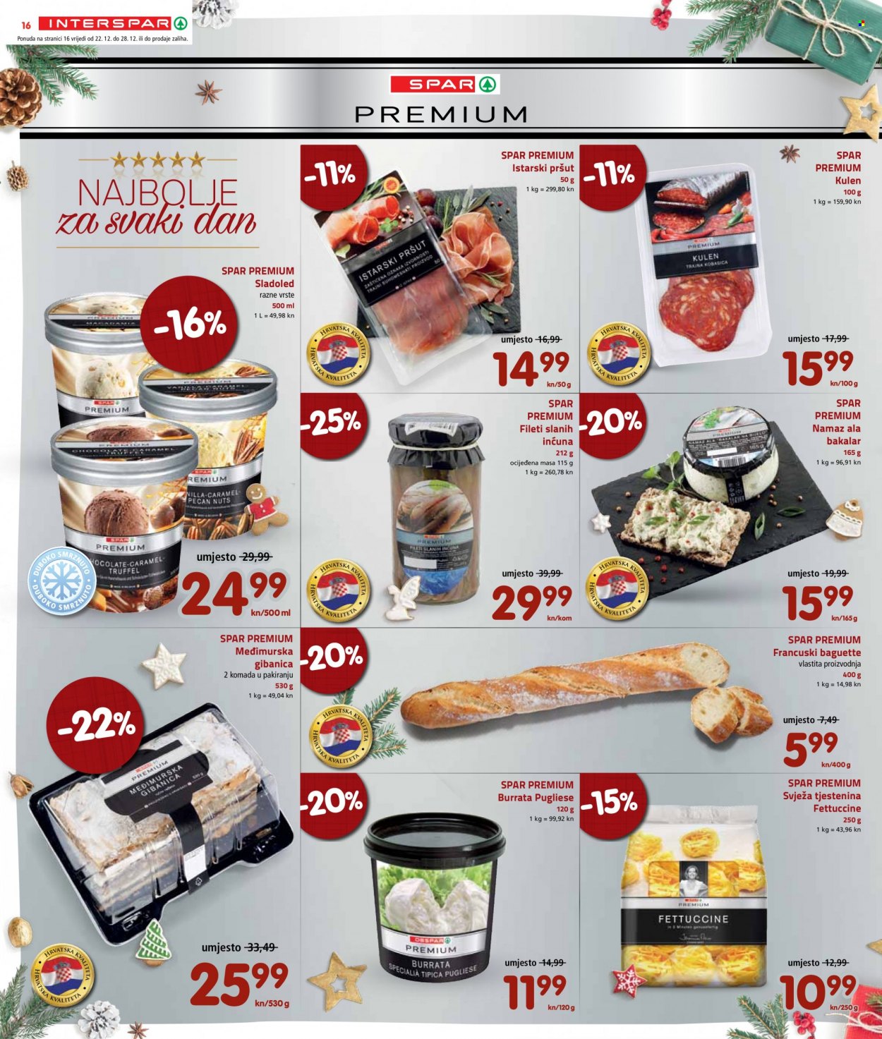 INTERSPAR katalog - 22.12.2021. - 28.12.2021. Stranica 16