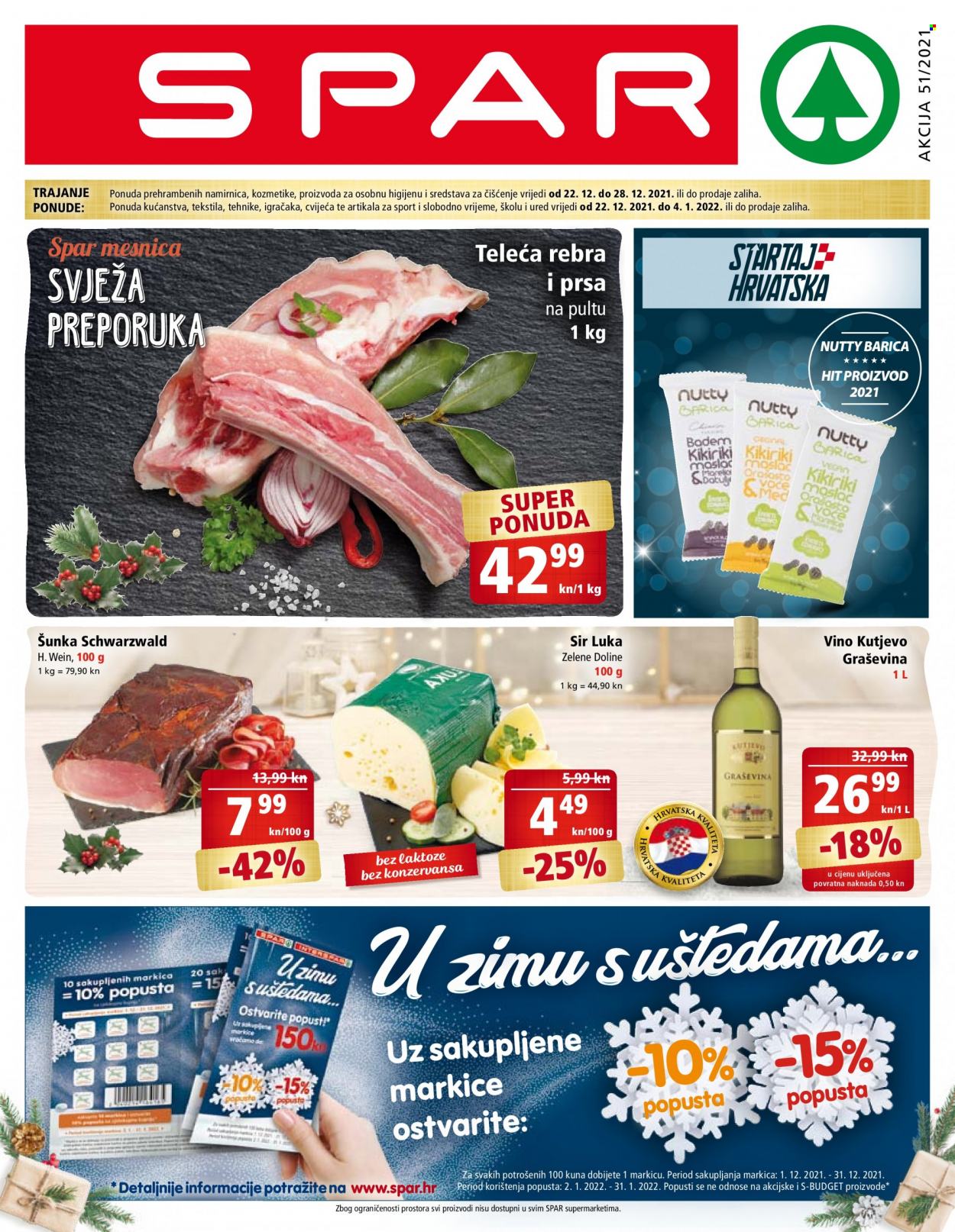 SPAR katalog - 22.12.2021. - 28.12.2021. Stranica 1