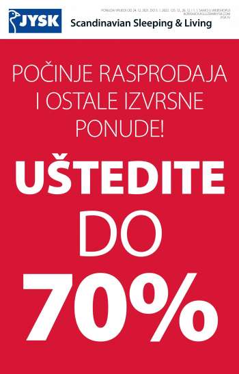 JYSK katalog - 24.12.2021. - 05.01.2022.