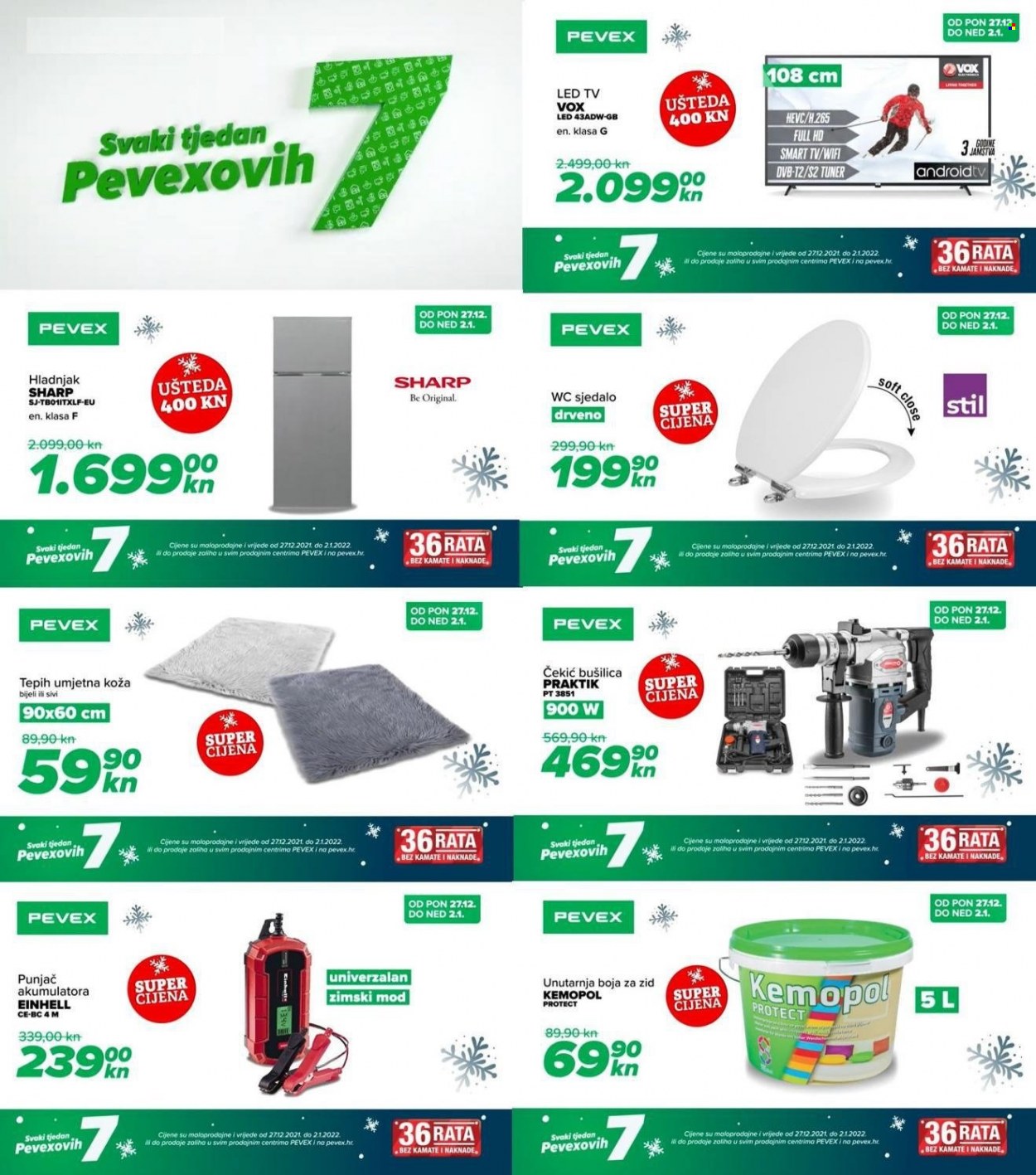 Pevex katalog - 27.12.2021. - 02.01.2022. Stranica 1