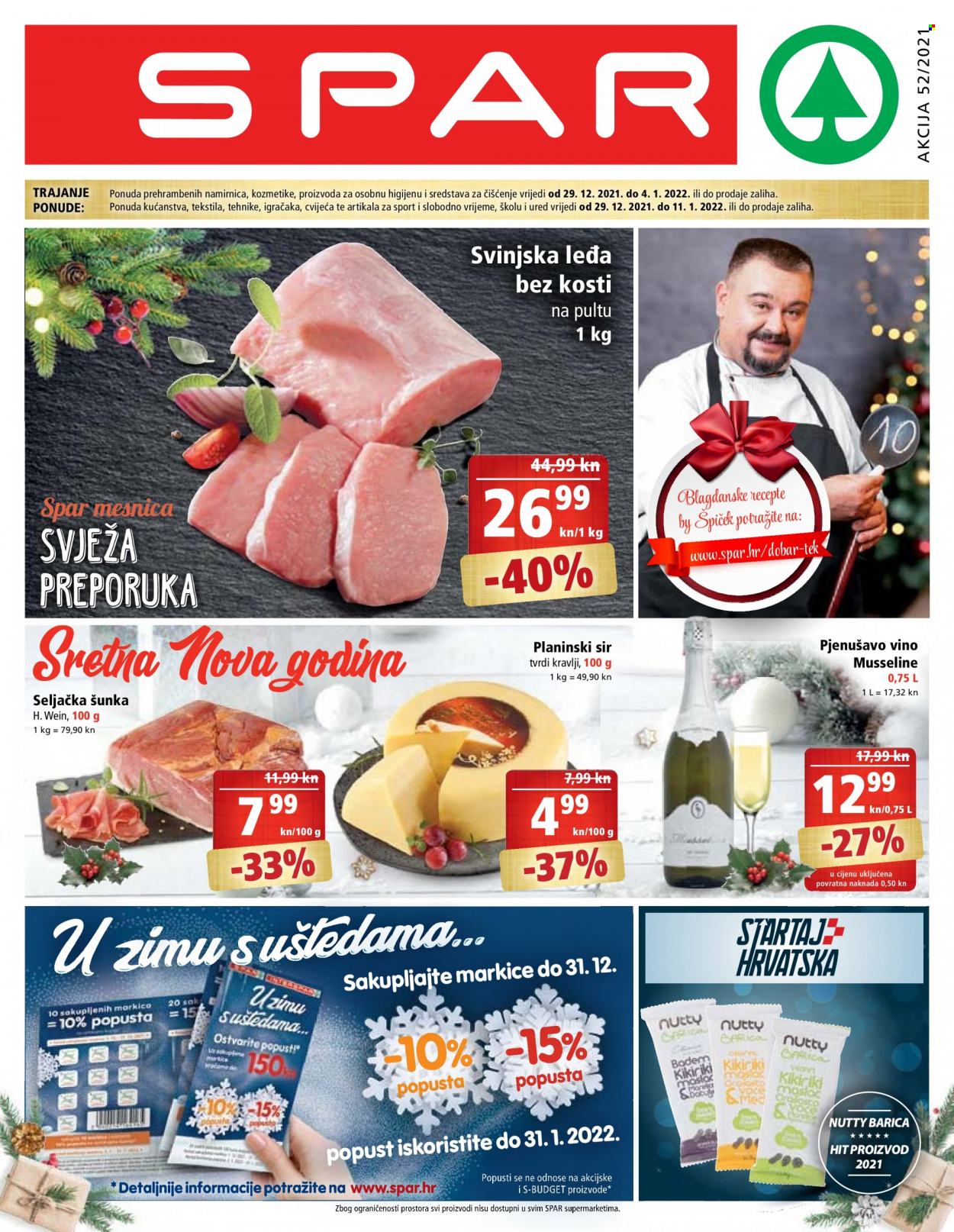 SPAR katalog - 29.12.2021. - 04.01.2022. Stranica 1
