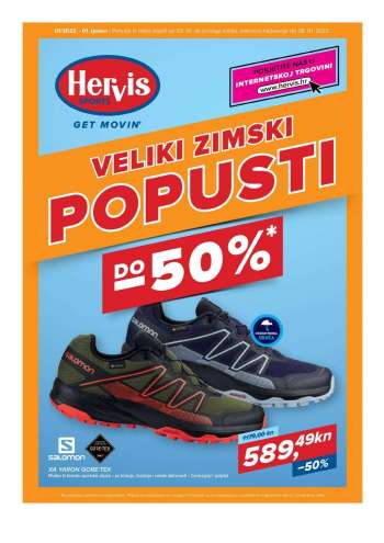 Hervis katalog - 03.01.2022. - 09.01.2022.
