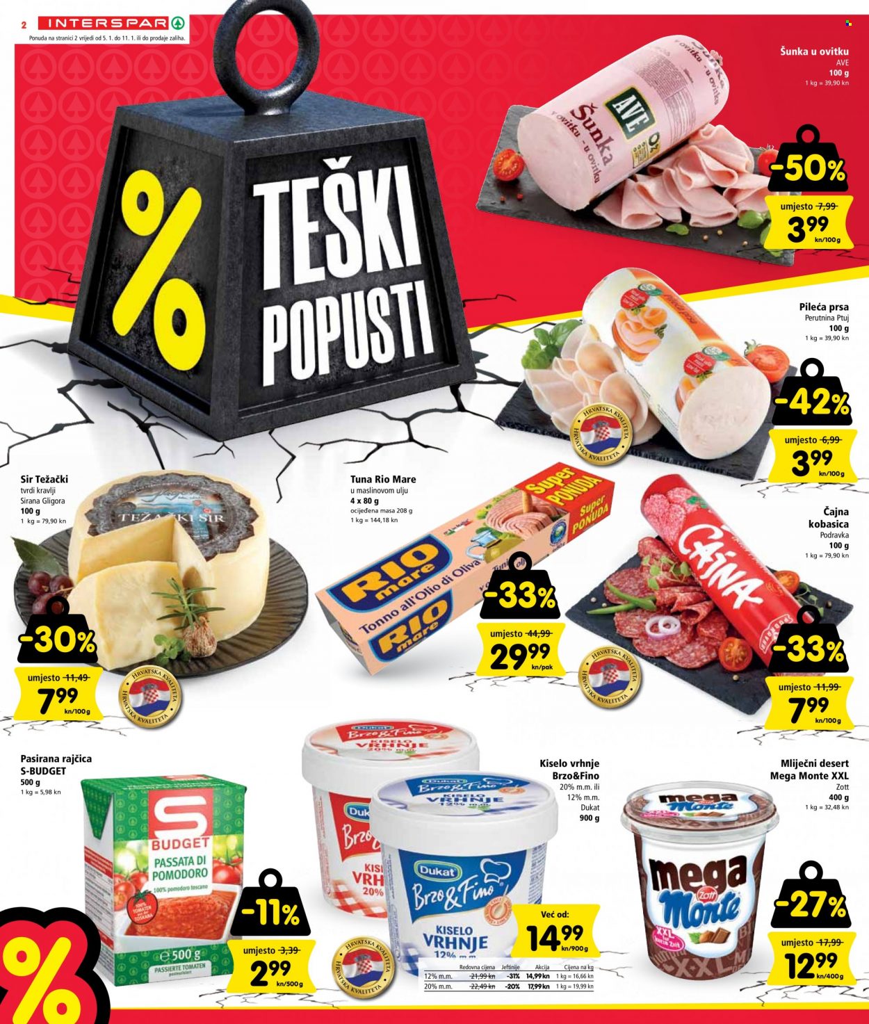 INTERSPAR katalog - 05.01.2022. - 11.01.2022. Stranica 2