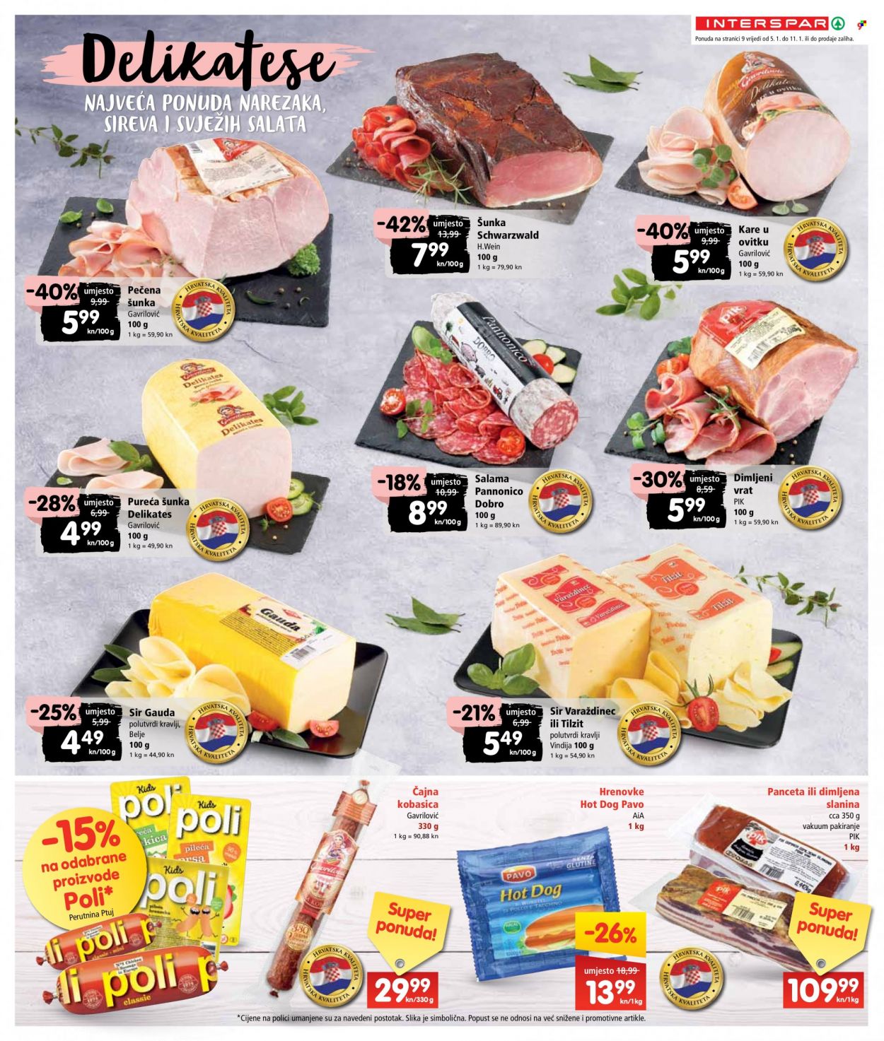 INTERSPAR katalog - 05.01.2022. - 11.01.2022. Stranica 9