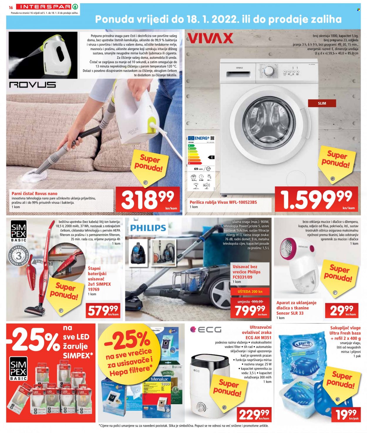 INTERSPAR katalog - 05.01.2022. - 11.01.2022. Stranica 16