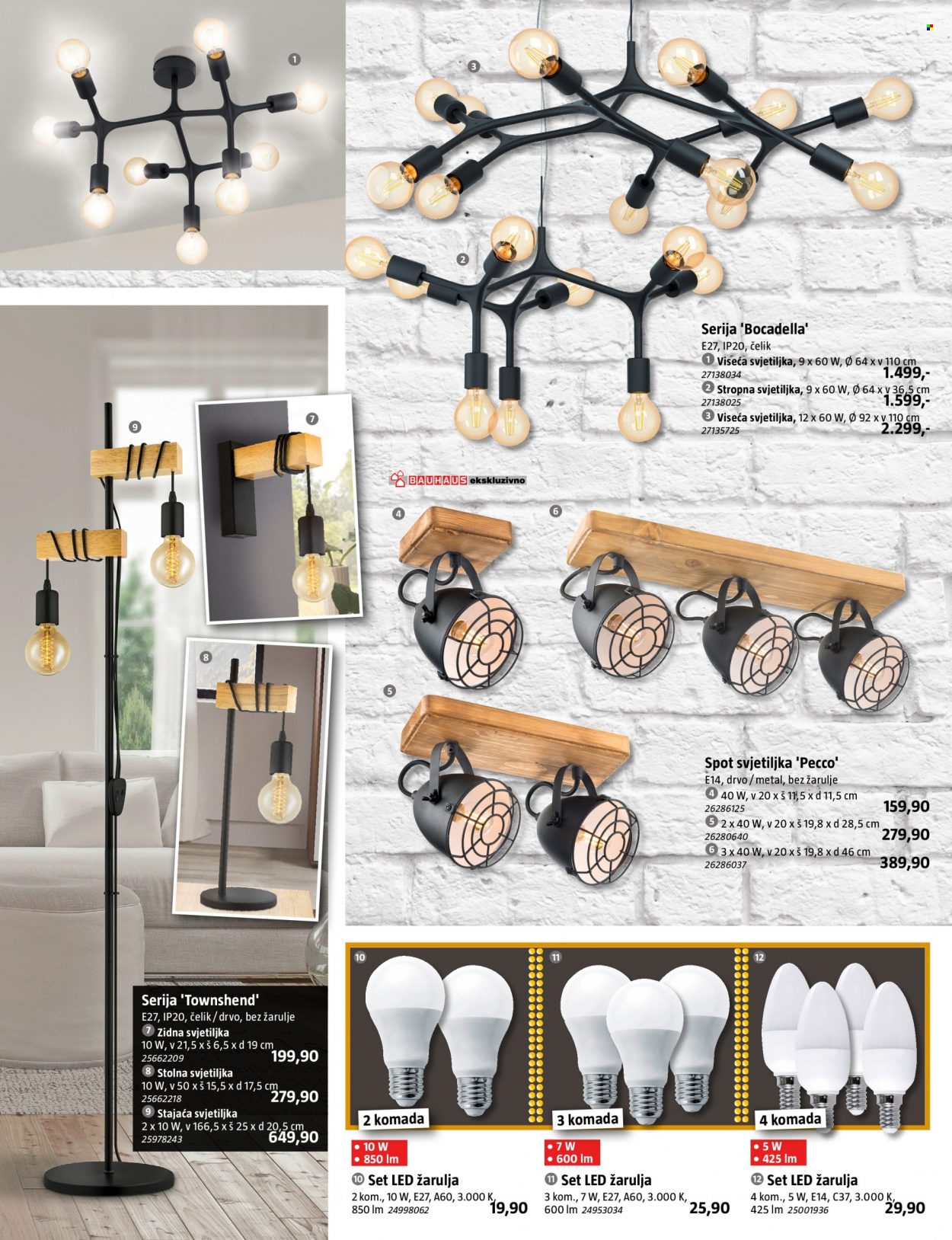 thumbnail - Bauhaus katalog - 06.01.2022. - 02.02.2022. - Sniženi proizvodi - LED žarulja, žarulja, stolna svjetiljka, viseća svjetiljka, zidna svjetiljka. Stranica 8.