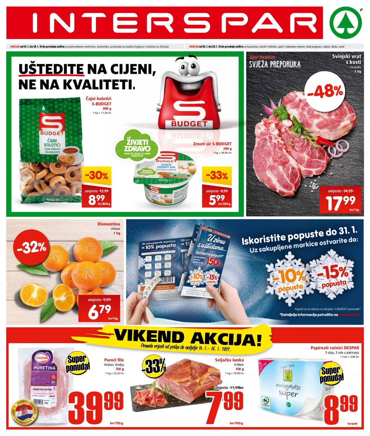 INTERSPAR katalog - 12.01.2022. - 18.01.2022. Stranica 1