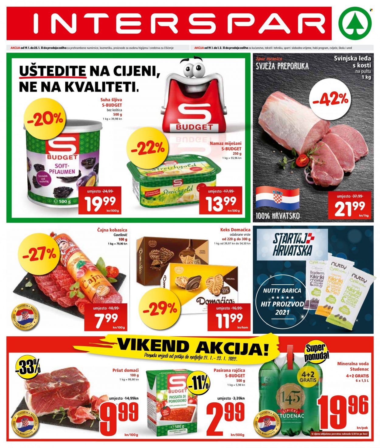 INTERSPAR katalog - 19.01.2022. - 25.01.2022. Stranica 1