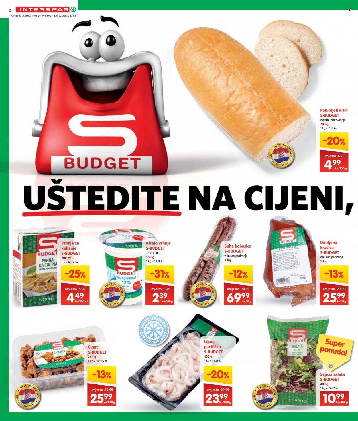 INTERSPAR katalog - 19.01.2022. - 25.01.2022. Stranica 2