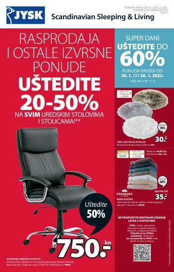 JYSK katalog - 20.01.2022. - 02.02.2022.