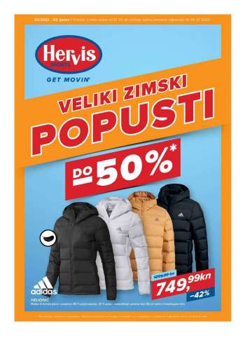 Hervis katalog - 21.01.2022. - 30.01.2022.