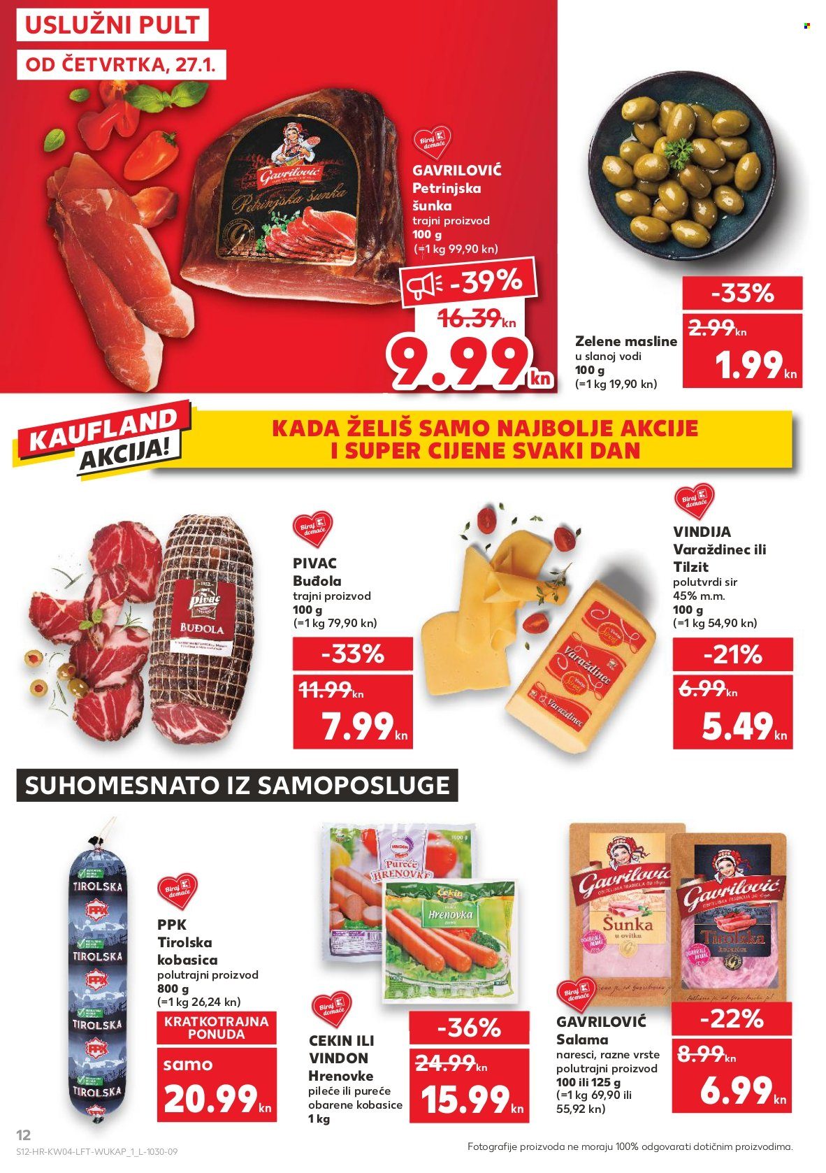 Kaufland katalog - 27.01.2022. - 01.02.2022. Stranica 12
