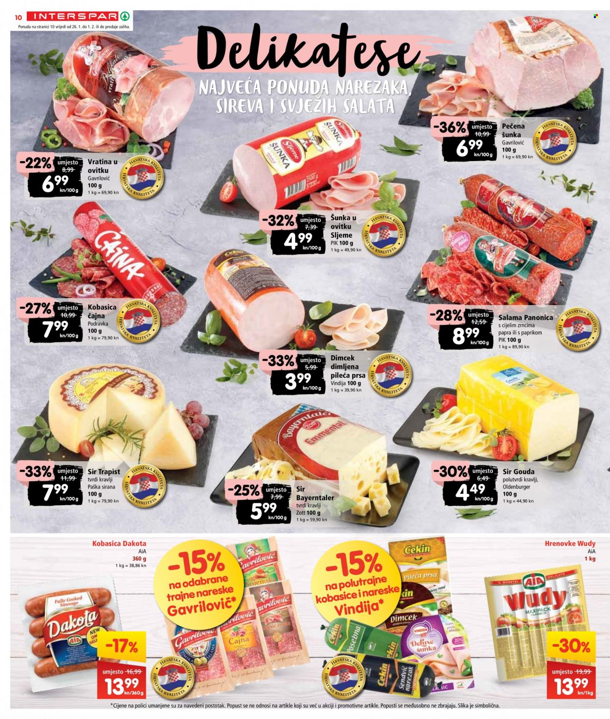 INTERSPAR katalog - 26.01.2022. - 01.02.2022. Stranica 10