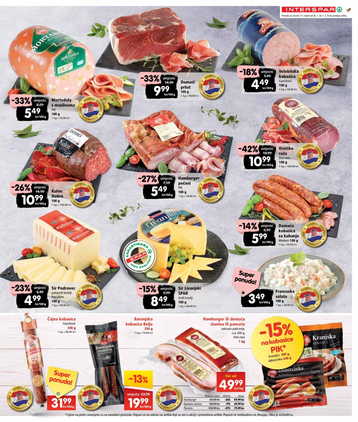 INTERSPAR katalog - 26.01.2022. - 01.02.2022. Stranica 11