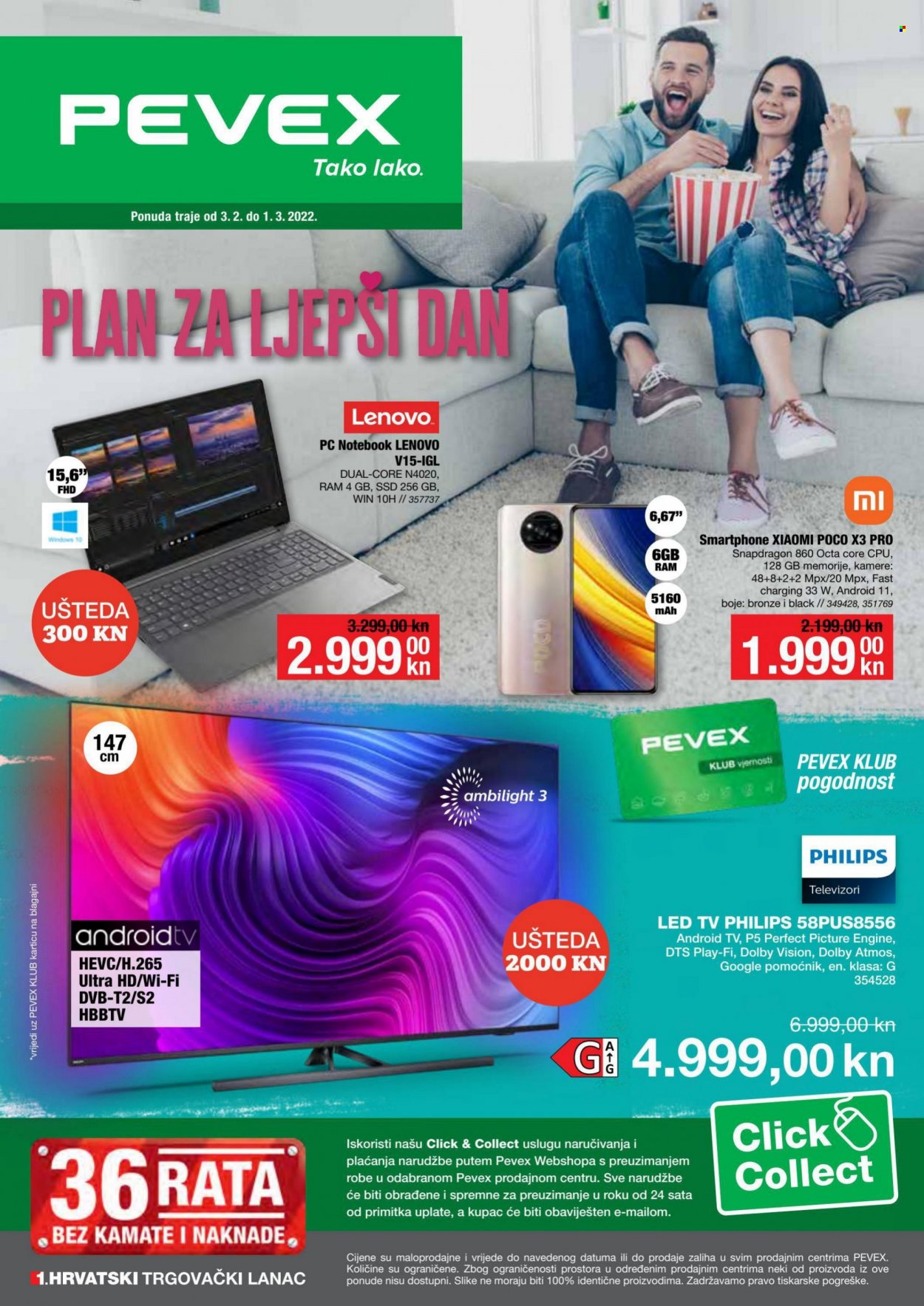Pevex katalog - 03.02.2022. - 01.03.2022. Stranica 1