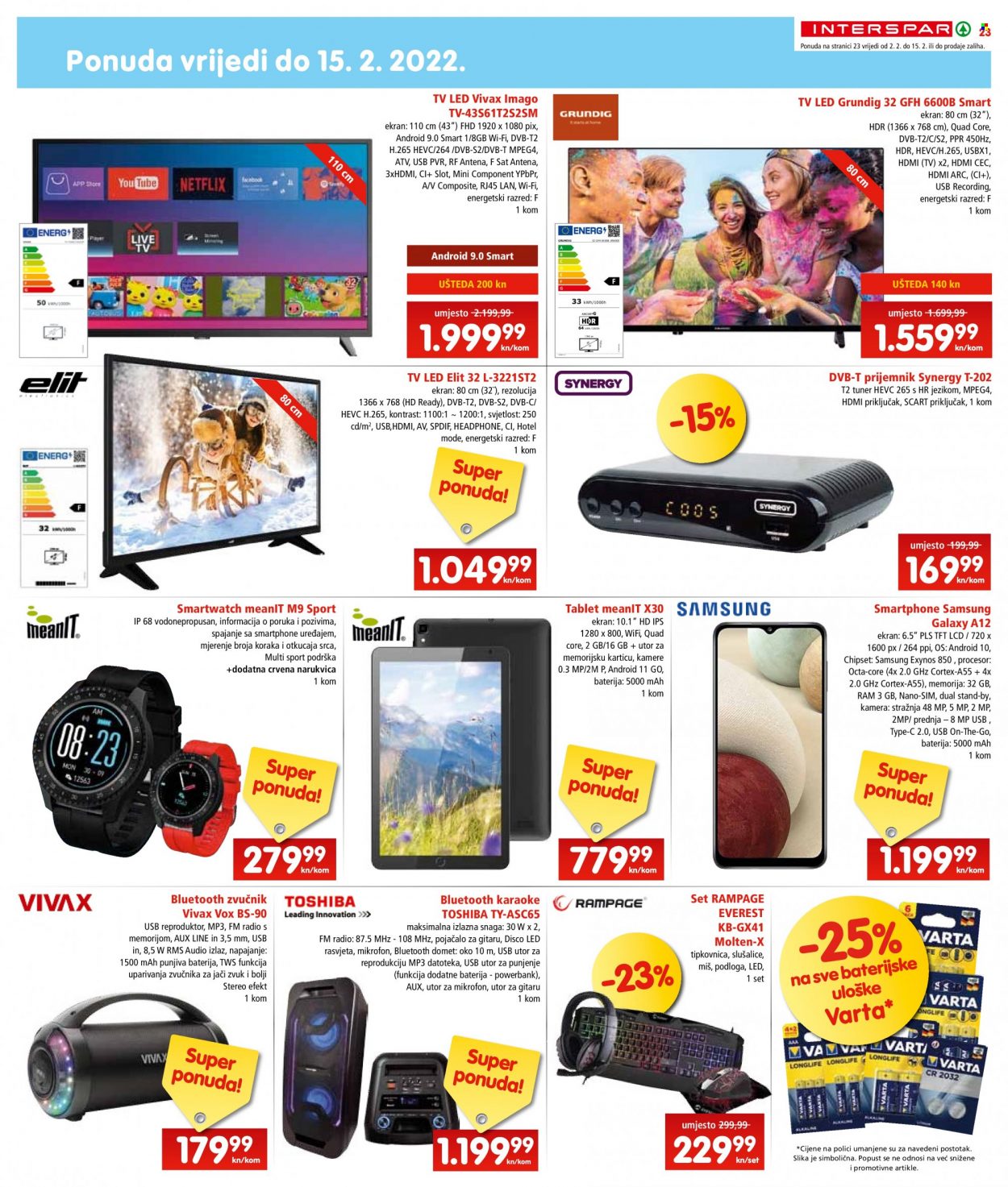 INTERSPAR katalog - 02.02.2022. - 08.02.2022. Stranica 23