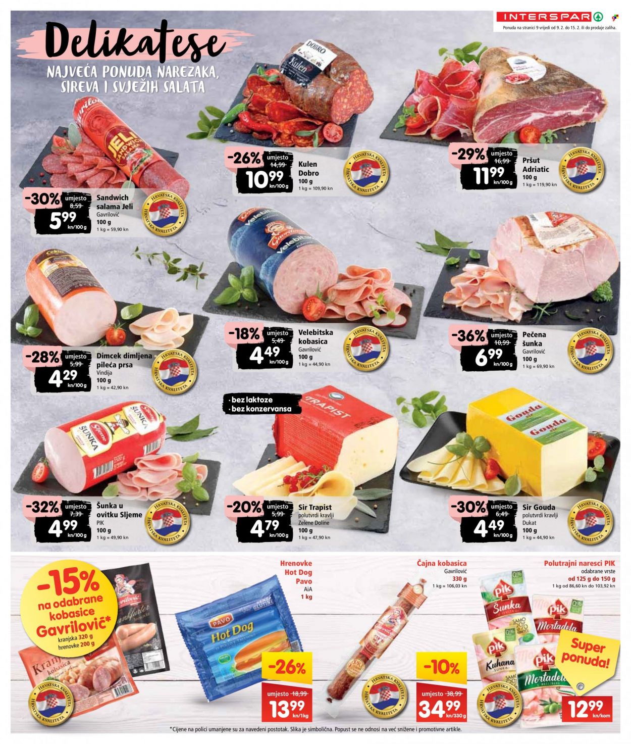 INTERSPAR katalog - 09.02.2022. - 15.02.2022. Stranica 9