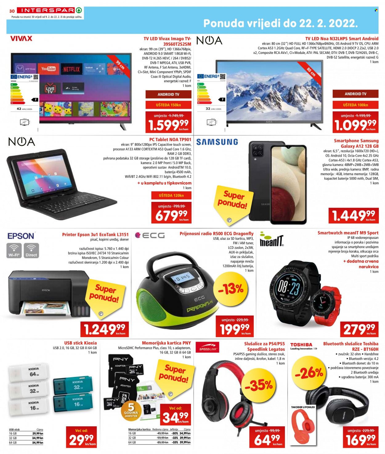 INTERSPAR katalog - 09.02.2022. - 15.02.2022. Stranica 30