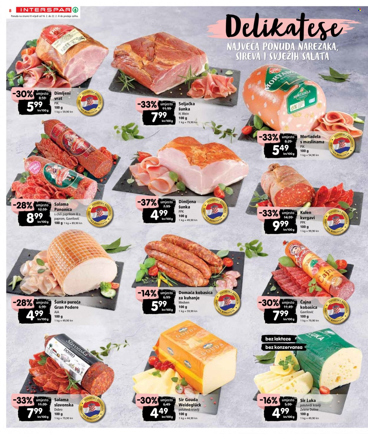 INTERSPAR katalog - 16.02.2022. - 22.02.2022. Stranica 8