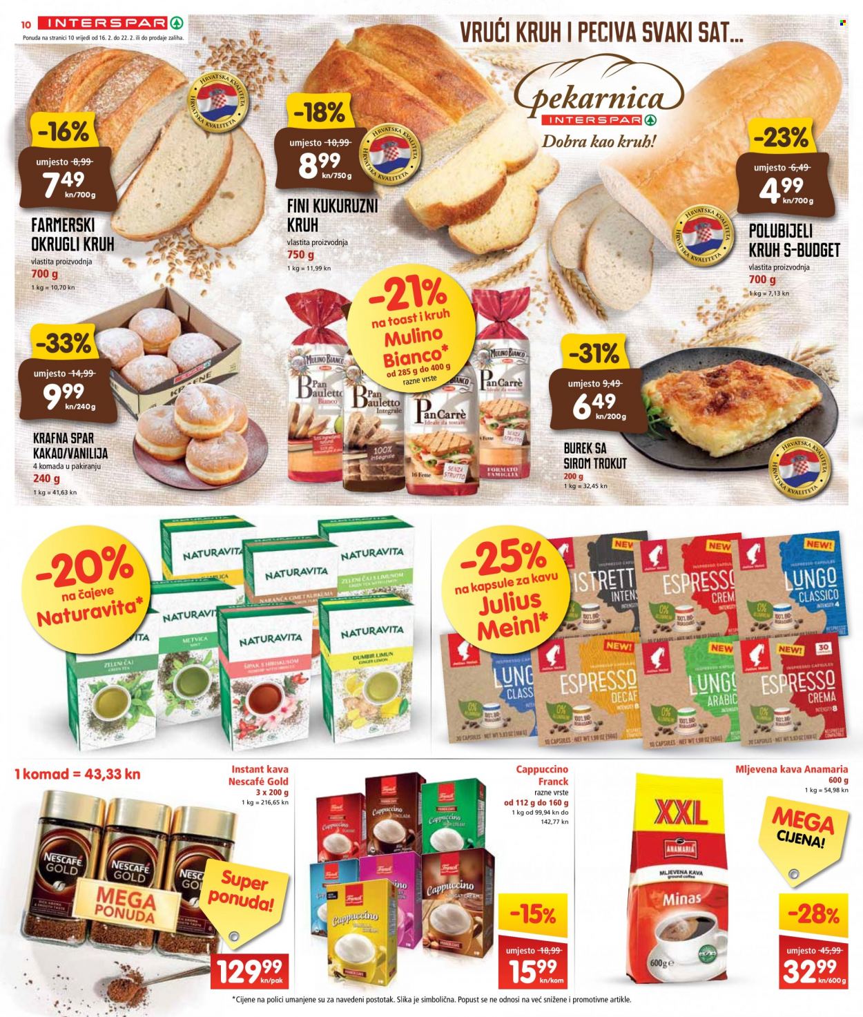 INTERSPAR katalog - 16.02.2022. - 22.02.2022. Stranica 10