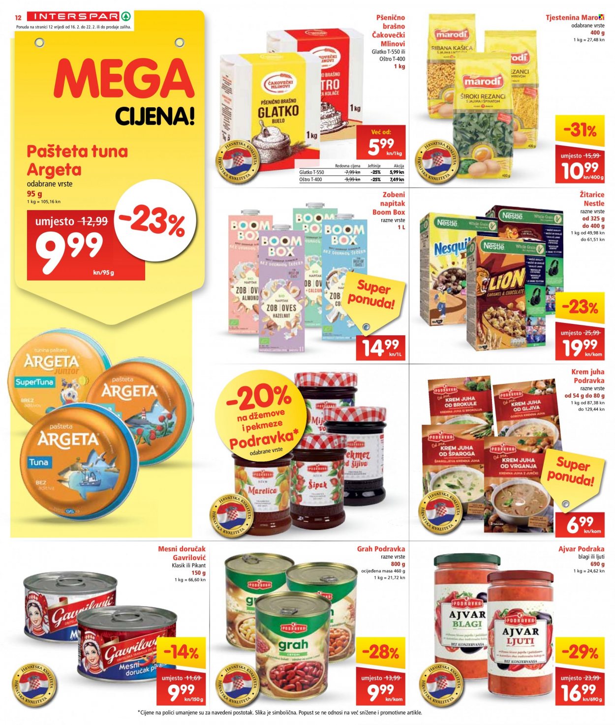 INTERSPAR katalog - 16.02.2022. - 22.02.2022. Stranica 12