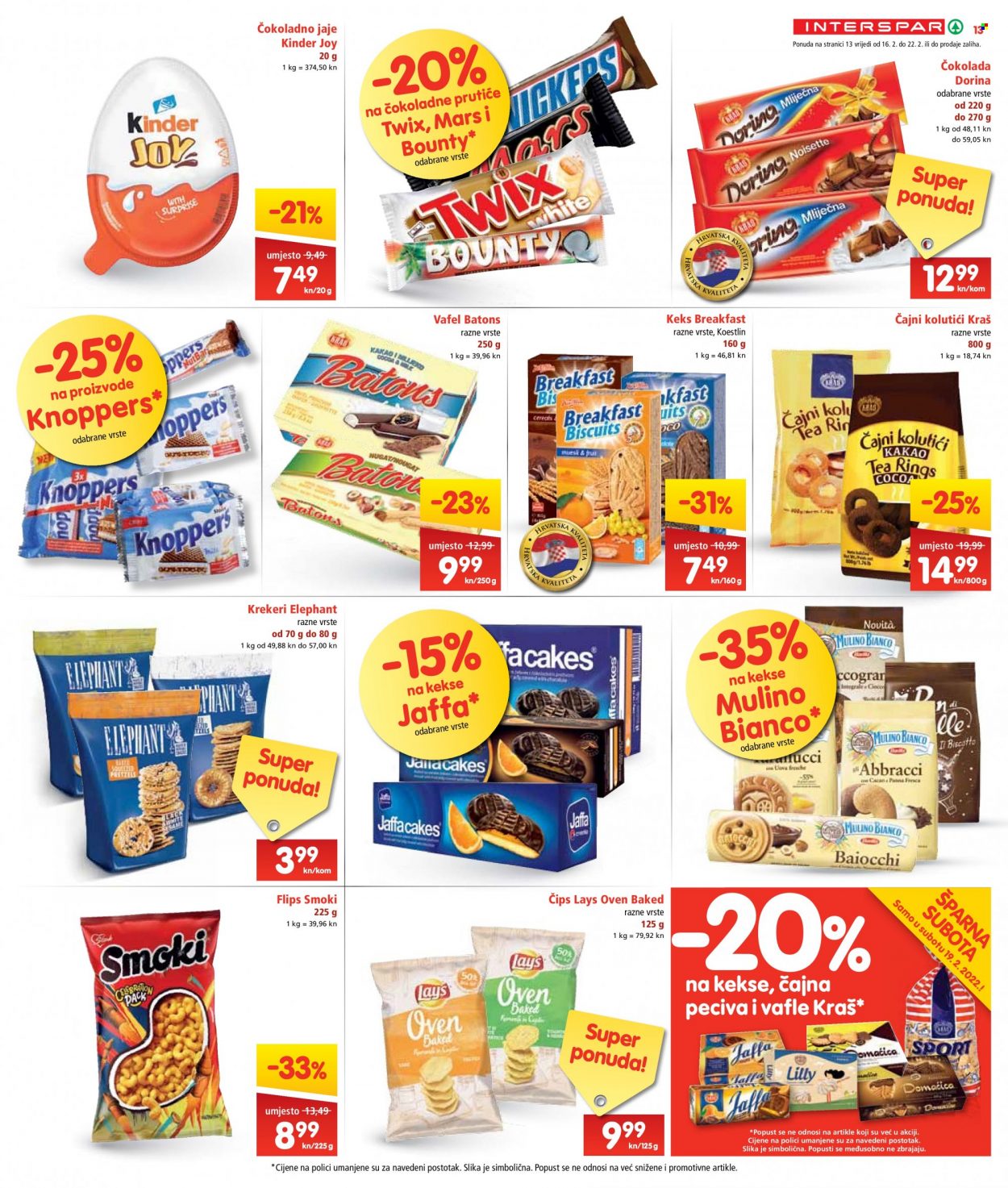 INTERSPAR katalog - 16.02.2022. - 22.02.2022. Stranica 13