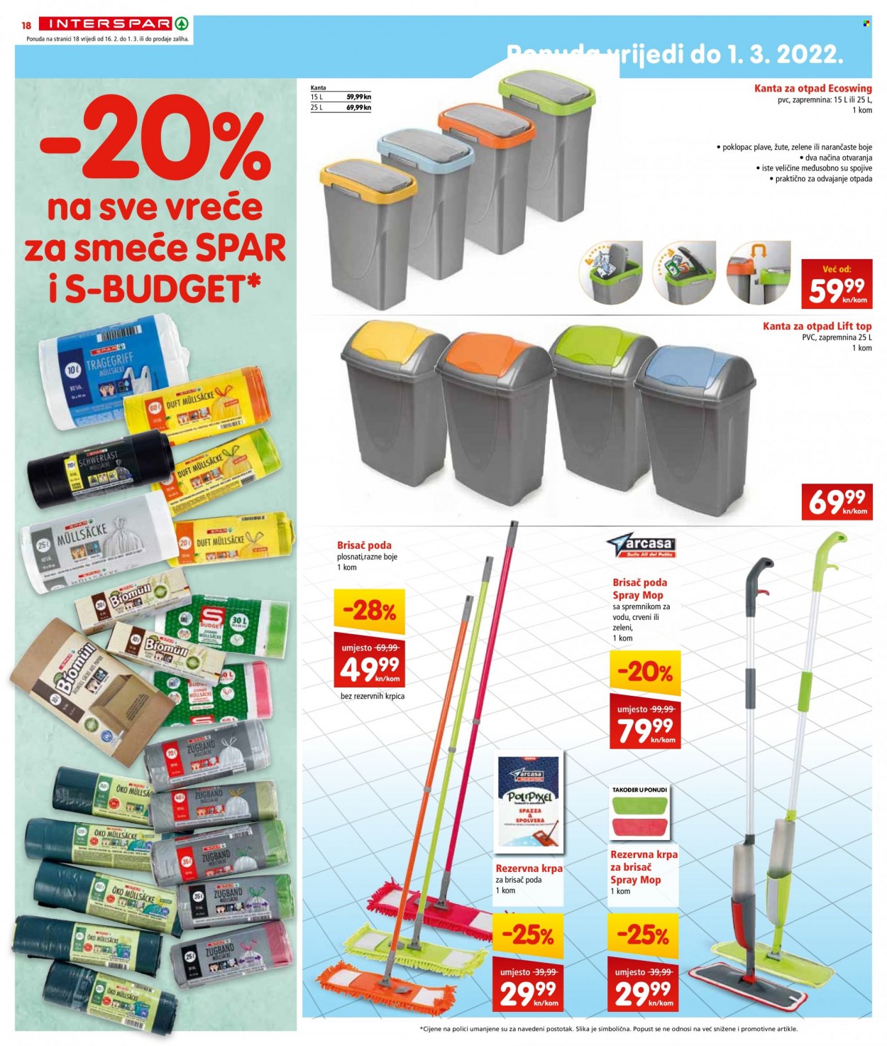 INTERSPAR katalog - 16.02.2022. - 22.02.2022. Stranica 18