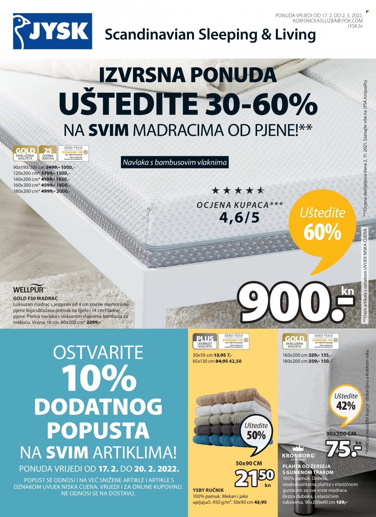 JYSK katalog - 17.02.2022. - 02.03.2022. Stranica 1