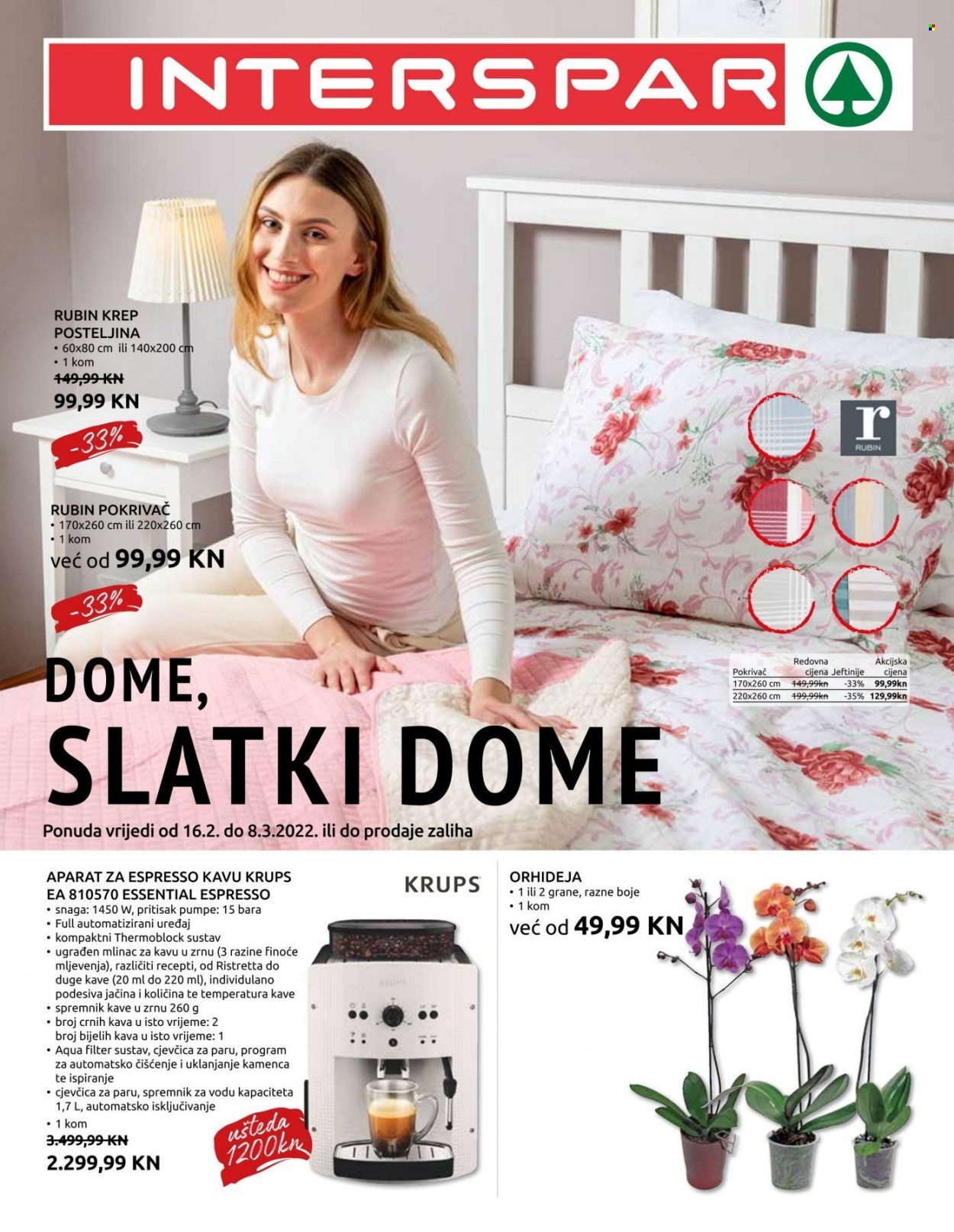 INTERSPAR katalog - 16.02.2022. - 08.03.2022. Stranica 1